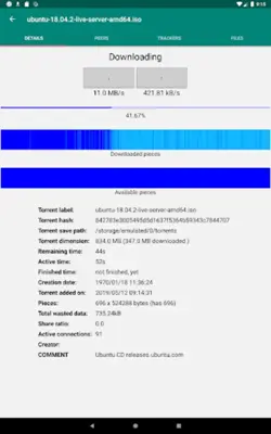 Torrent Downloader android App screenshot 7